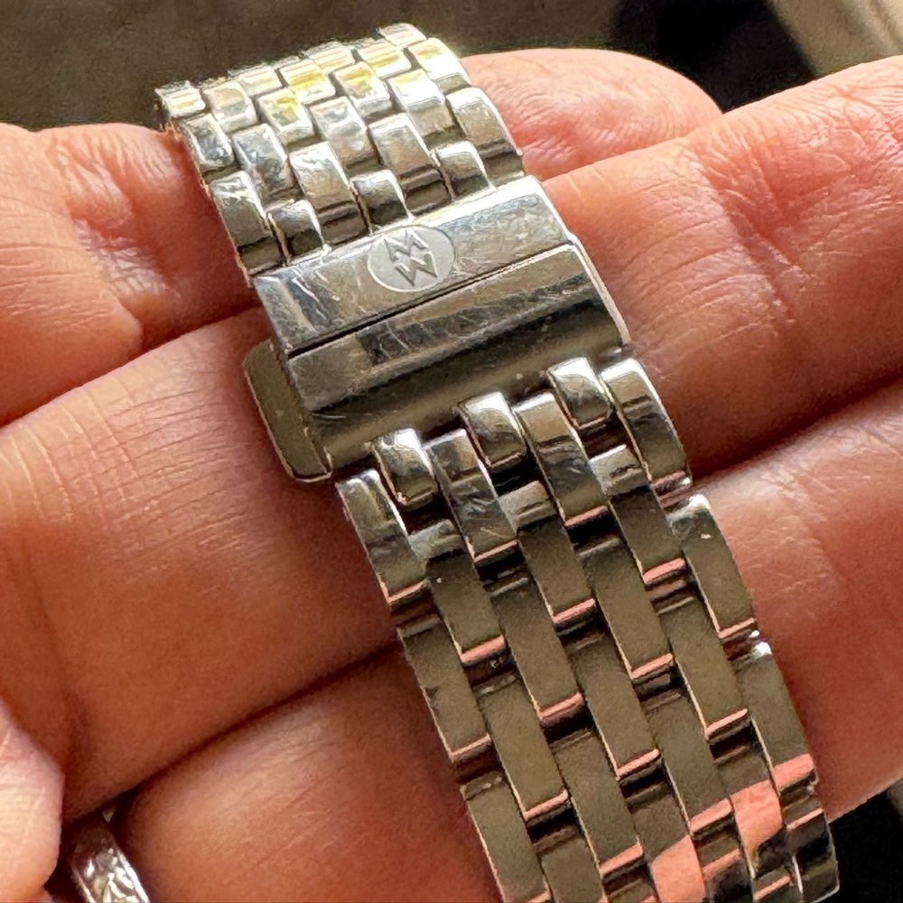 New ! Michele Releve Silver Diamond Watch - Picture 11 of 11